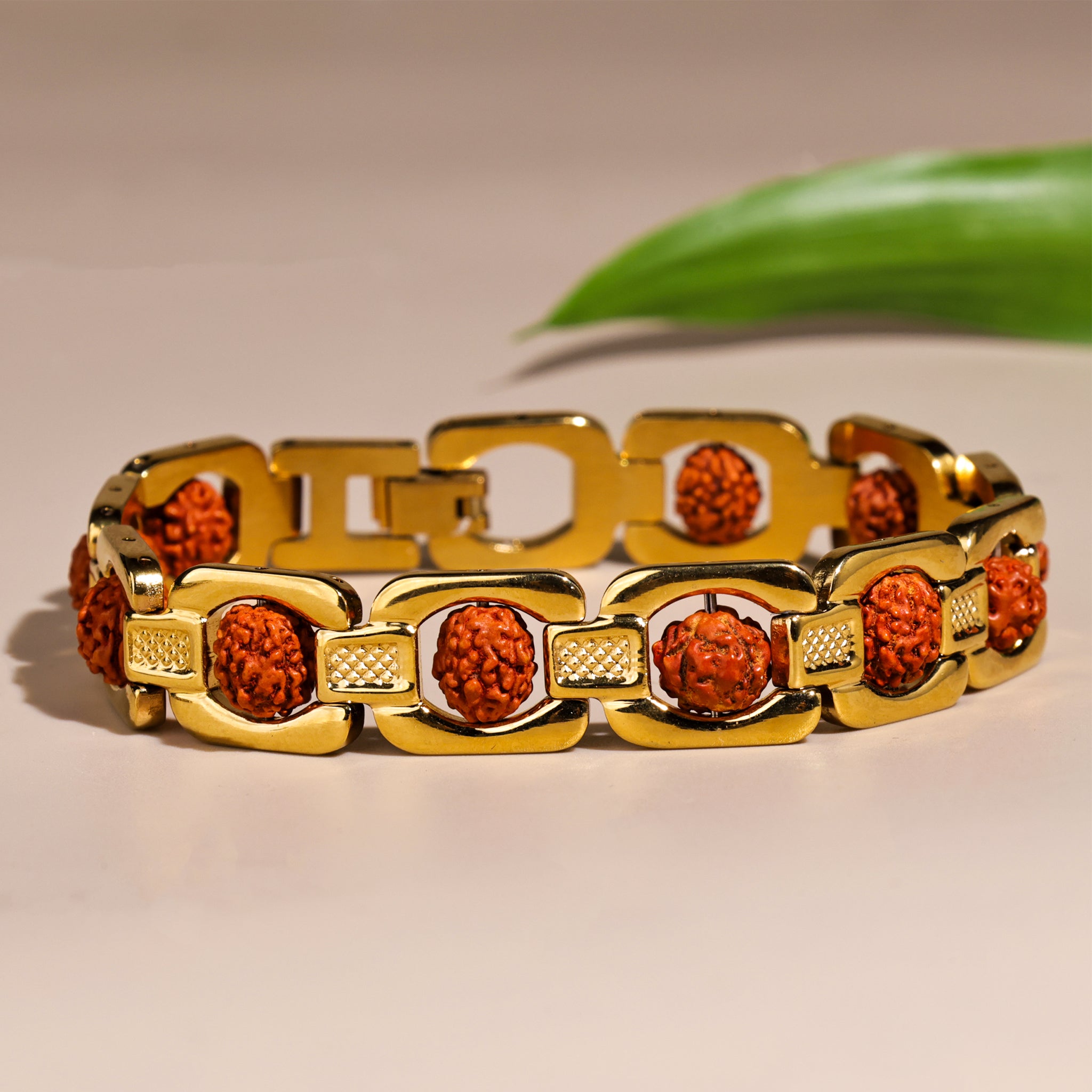 Rudraksha Bracelet (IGP Gold Plating) - Abhimantrit
